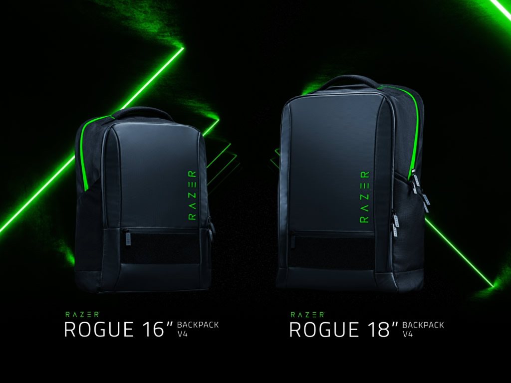 Razer、16/18インチノートPC対応の高耐久バックパック「Rogue Backpack