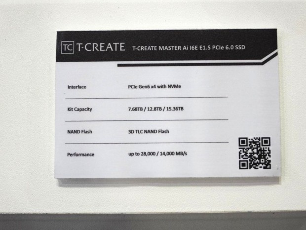 「T-CREATE MASTER Ai I6E E1.S PCIe 6.0 SSD」が登場