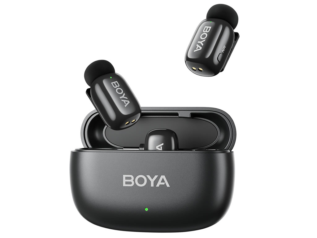 AIノイズキャンセリング搭載の超小型ワイヤレスマイク「BOYA mini2