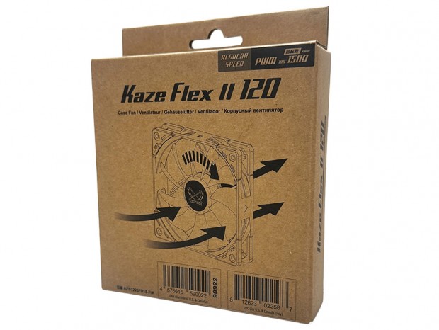 簡易パッケージ版で再販、サイズ「KAZE FLEX II 120 PWM 1500RPM」