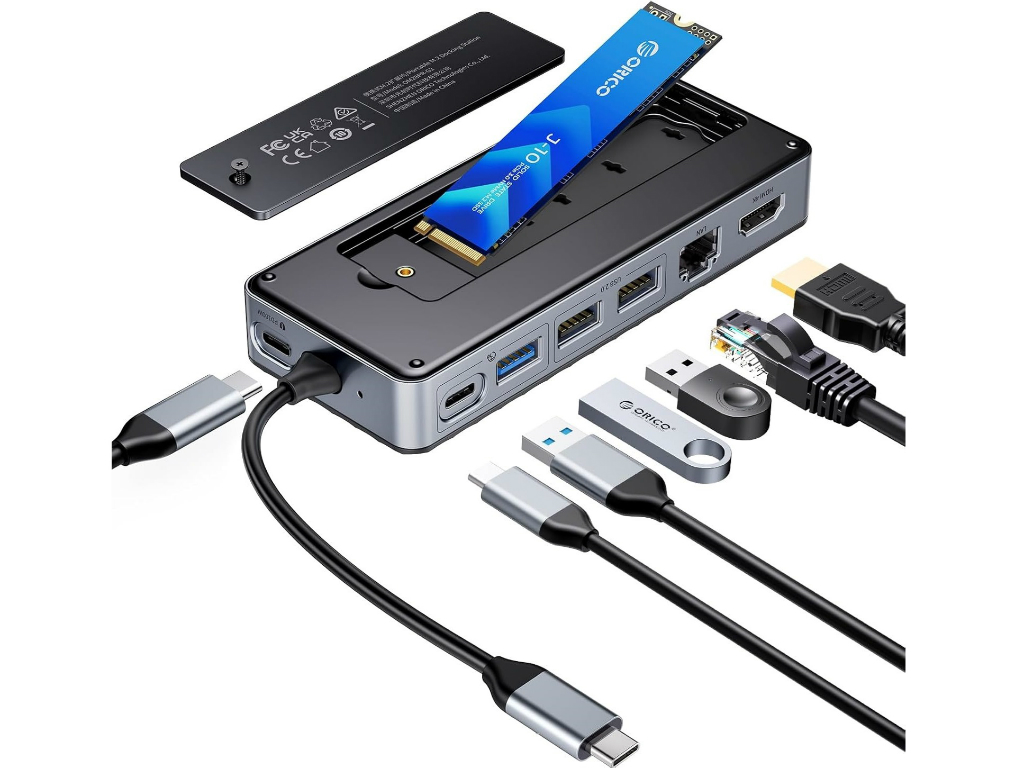 ORICO、M.2 SSDケース一体型のUSB Type-Cドッキングステーション発売