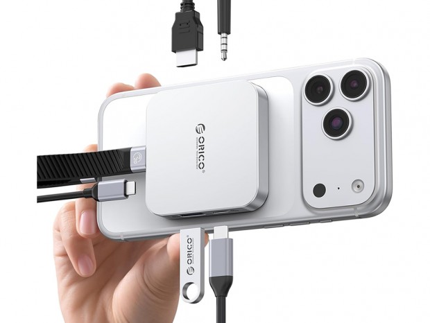 ORICO、MagSafeで装着できる6-in-1 MagSafe対応M.2 SSD対応ドック