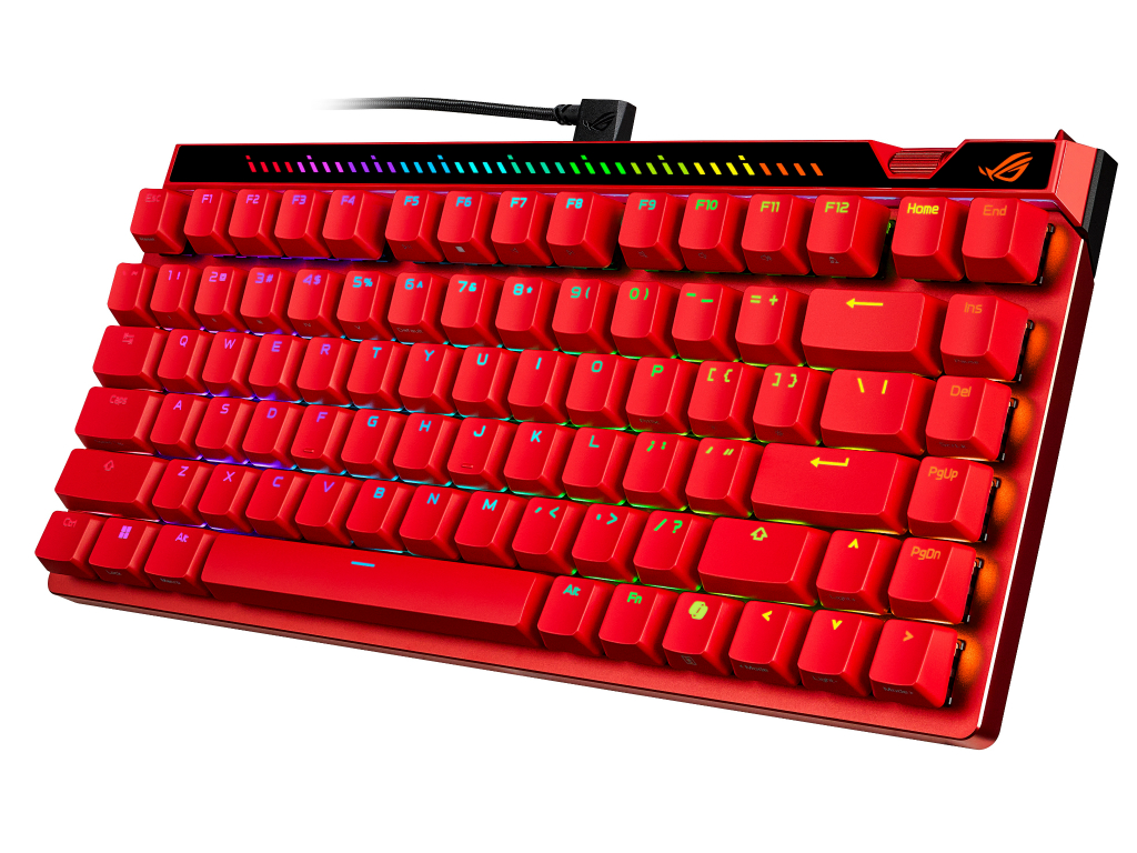 血小板  独自磁気スイッチ採用75％キーボード、ASUS「Falchion Ace 75 HE」に