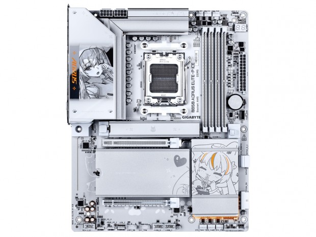 GIGABYTE、神鷹凛デザインの白いATXマザーボード「B850 AORUS ELITE-P ICE」発売