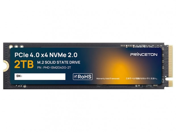 プリンストン、最大7,100MB/sのPCIe 4.0対応M.2 SSD「PHD-ISM2G4DG」発売