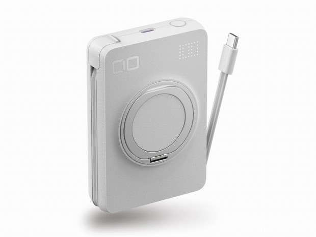 CIO、ワイヤレス充電＆内蔵ケーブル充電可能な半固体モバイルバッテリー発売