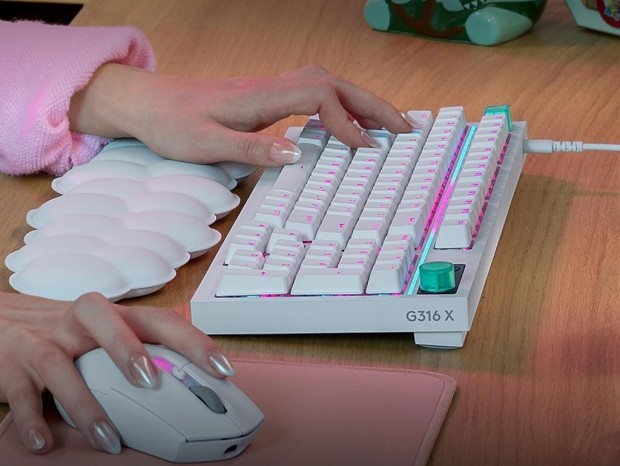 ロジクール、ガスケットマウント採用の8K対応有線ゲーミングキーボード「G316 X 98」