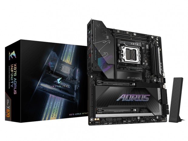 GIGABYTE、DDR5-11400対応のAMD X870マザーボード「X870 AORUS INFINITY」