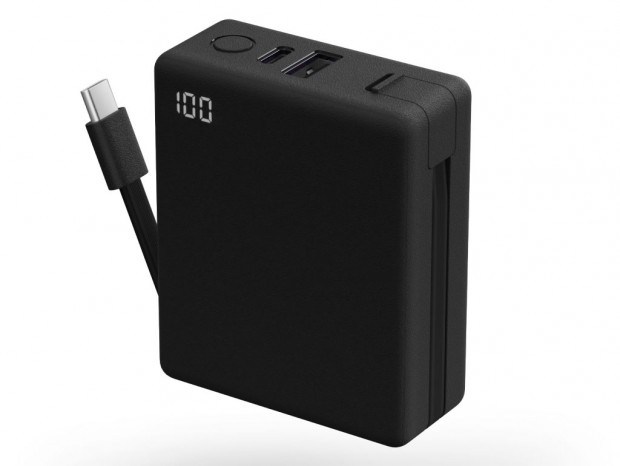 着脱式USB-Cケーブルを内蔵した10,000mAhモバイルバッテリー「CIO Mate Powerbank003」