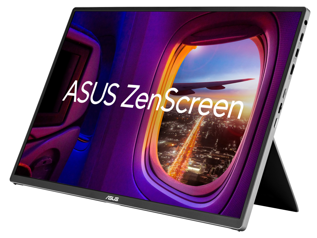 ASUS、16:10有機EL採用の16型モバイルディスプレイ「ZenScreen OLED