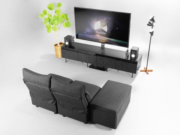 Bauhutte、ゲーム機を冷やす「空調テレビボード」発売。電動昇降スタンドも