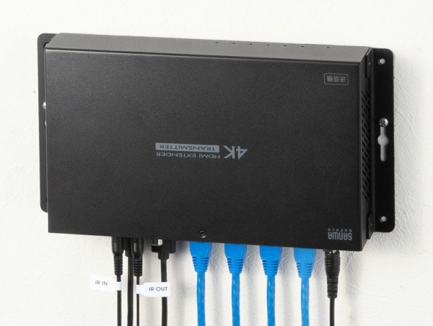 LANケーブル1本で4K映像を最大120m延長できる分配対応HDMIエクステンダー