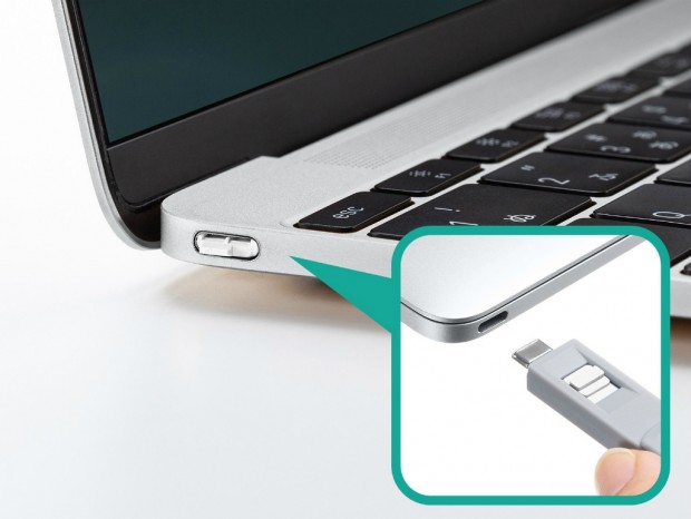 USB Type-Cポートの不正接続を防ぐセキュリティツール「SLE-46S-W」