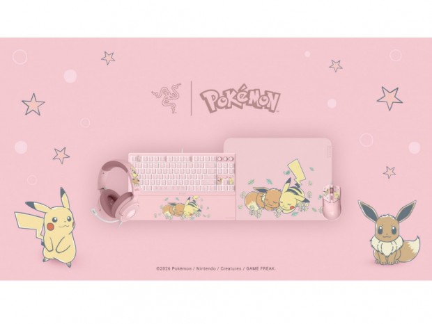 Razer、ピカチュウ＆イーブイデザインのポケモンコラボゲーミングデバイス4製品発表