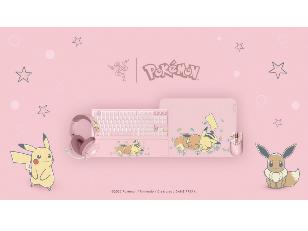 Razer、ピカチュウ＆イーブイデザインのポケモンコラボゲーミング