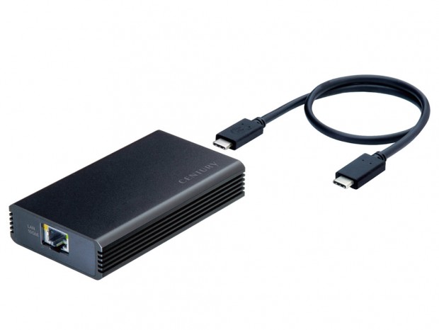 センチュリー、USB4専用設計の10GbE対応LANアダプター「CFULAN10G」