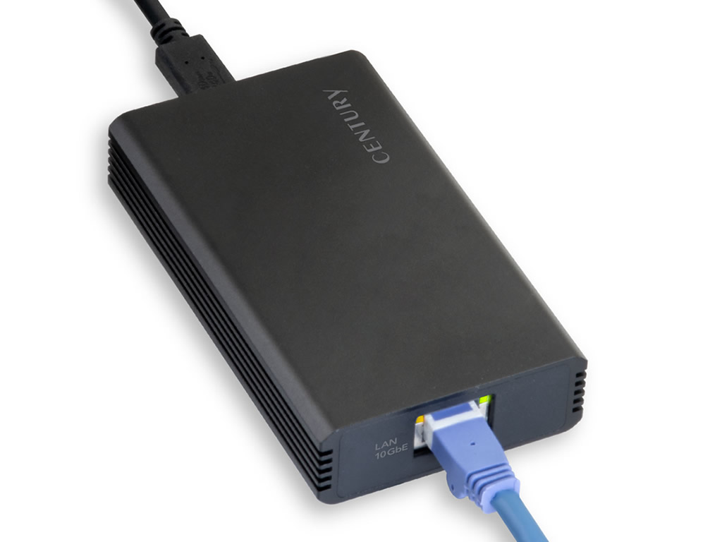センチュリー、USB4専用設計の10GbE対応LANアダプター「CFULAN10G