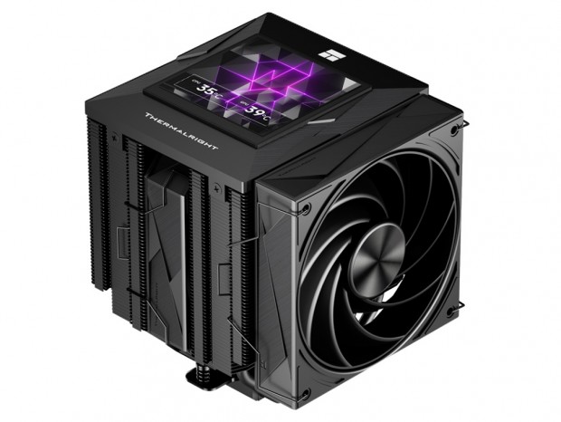 Thermalright、3.95型液晶搭載ツインタワー型CPUクーラー「Royal Pretor 130 Vision」