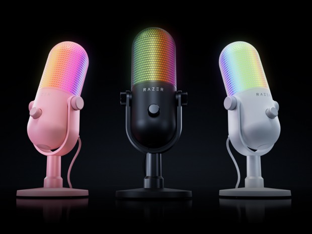 32bit DSPを内蔵したゲーミングUSBマイク「Razer Seiren V3 Chroma 32-Bit DSP」