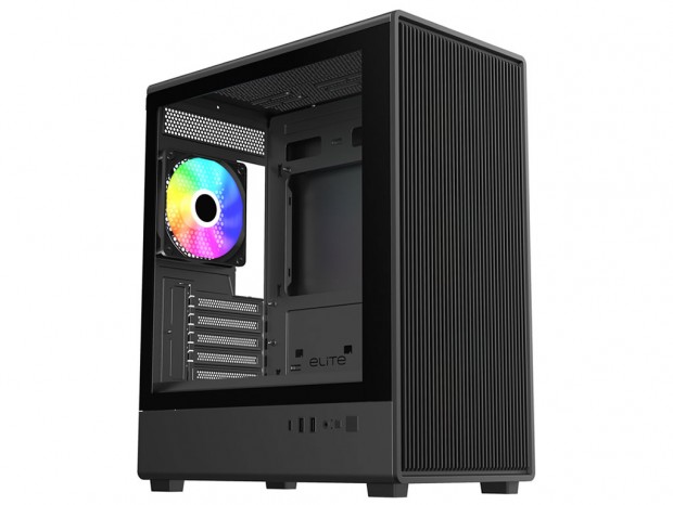 Cooler Master、ARGBファン4基を標準搭載するMicro-ATXケース「elite 350」