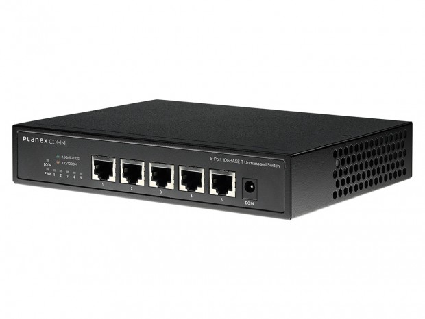 プラネックス、全ポート10GBASE-T対応の5ポートスイッチ「FXXG-0005EM」