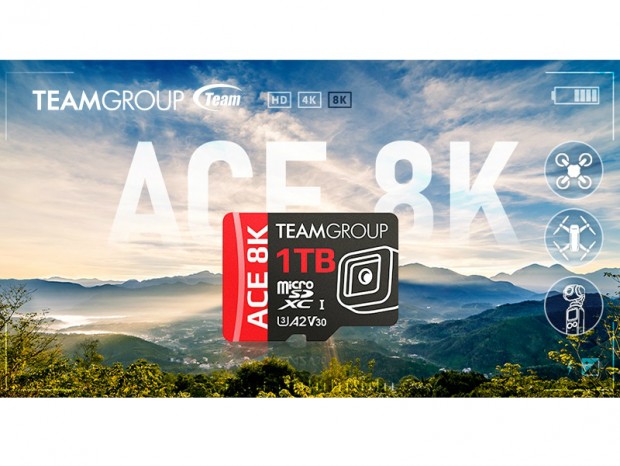 Team、最大容量1TBの8K動画対応microSDXCカード「ACE 8K MicroSDXC」