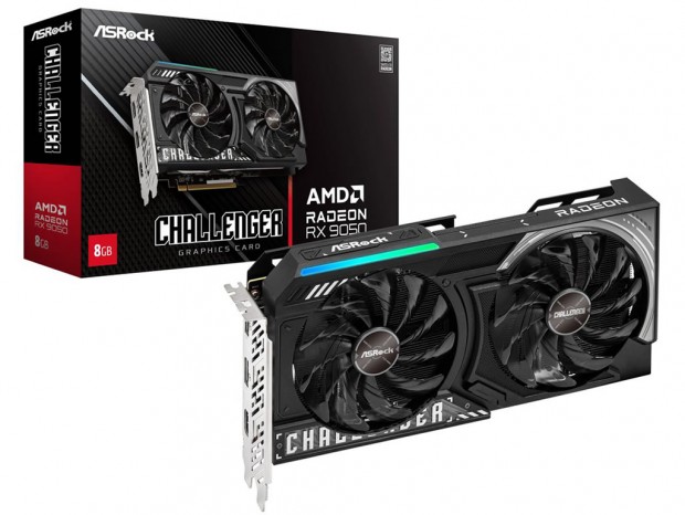 ASRock、RDNA 4採用のエントリーGPU「Radeon RX 9050 Challenger 8GB」を発表