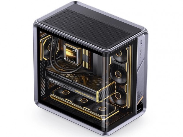 一体型湾曲ガラス採用のPCケース、JONSBO「BO400CG V2」