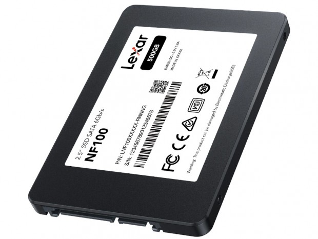 最大転送500MB/sのエントリー2.5インチSATA SSD、Lexar「NF100」シリーズ