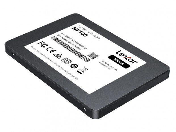 最大転送500MB/sのエントリー2.5インチSATA SSD、Lexar「NF100」シリーズ