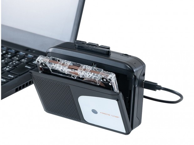 ナカバヤシ、デジタル変換機能も備えたType-C接続のカセットプレーヤー発売