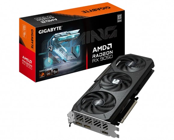 3連ファンWINDFORCE搭載Radeon RX 9050、GIGABYTE「GV-R9050GAMING OC-8GD」