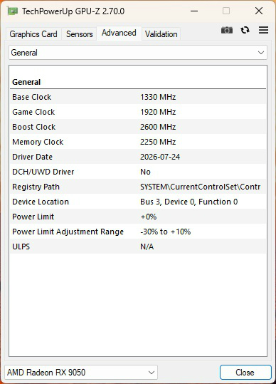 Radeon RX 9050