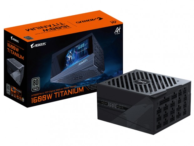 容量1,600Wで奥行き160mmのデジタルLCD搭載TITANIUM電源がGIGABYTEから