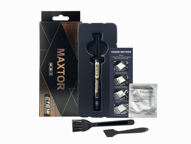 Maxtor、熱伝導率18W/m-kの最上位シリコングリス「CTG12」シリーズ。価格は980円から