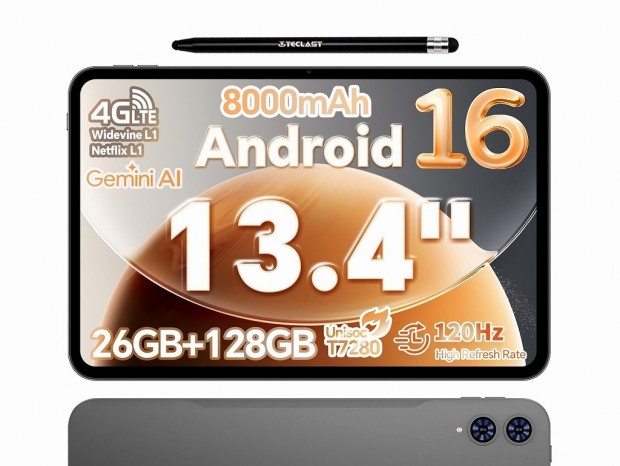 【Amazonタイムセール】13インチ120Hz画面や8,000mAhバッテリー搭載の「TECLAST T65」が22％オフ