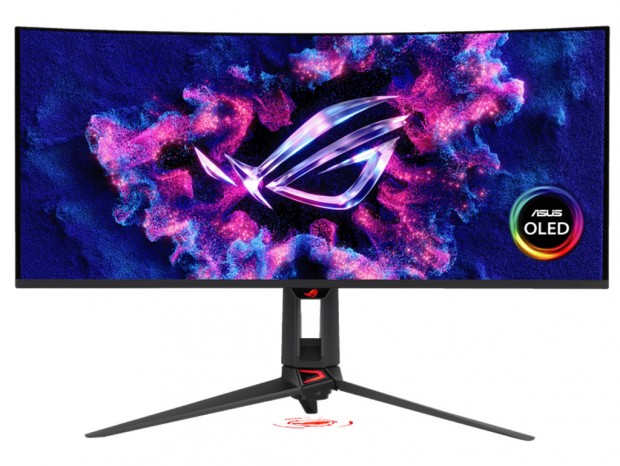 世界初RGB OLED採用、34型UWQHD/360HzのASUS「ROG Swift OLED PG34WCDN」