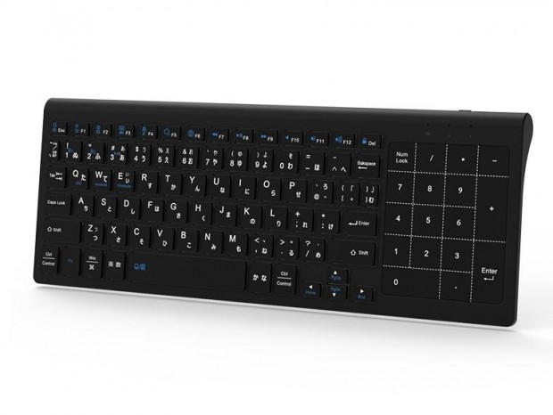 LivelyLife、マウス操作＆テンキー入力可能なタッチパッド一体型ワイヤレスキーボード