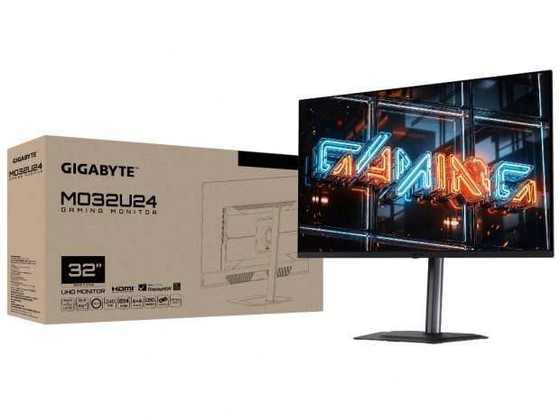 240Hz対応4K QD-OLEDディスプレイ、GIGABYTE「MO32U24」