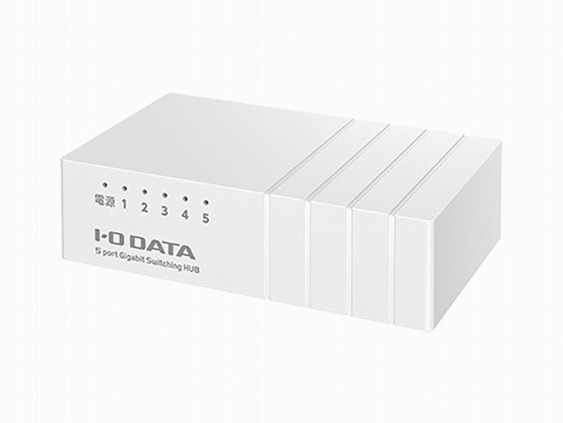 アイオーデータ、名刺サイズのギガビット対応スイッチングハブ「ETG-ESH05UM」