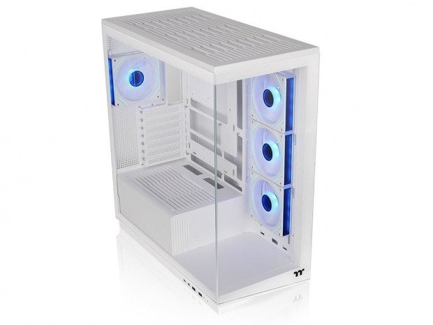 Thermaltake、展示用ステージ搭載ピラーレスPCケース「Stage 450 TG ARGB」