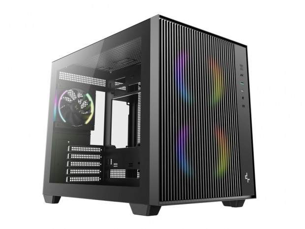 3基のARGBファンを備えたMicroATXケース、DeepCool「CG330 MESH 3F」