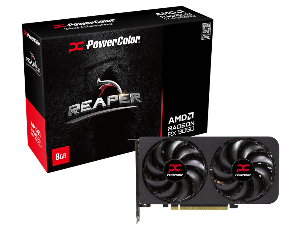 税込52,980円、PowerColor「Reaper AMD Radeon RX 9050 8GB GDDR6