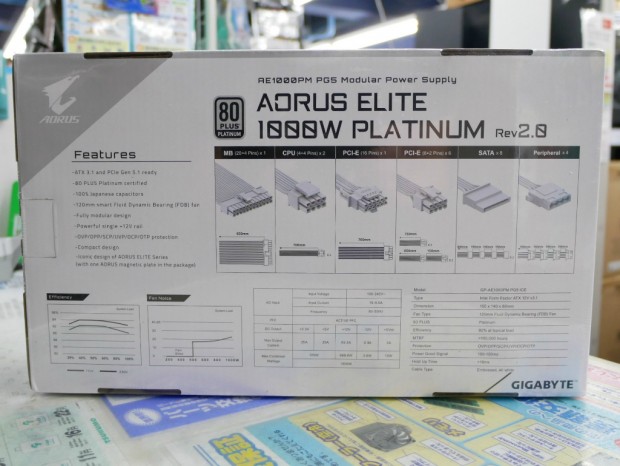 AORUS ELITE P1000W 80+ Platinum Modular PCIe 5.1 ICE (rev. 2.0)