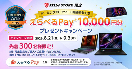 えらべるPay 10,000円分プレゼントキャンペーン