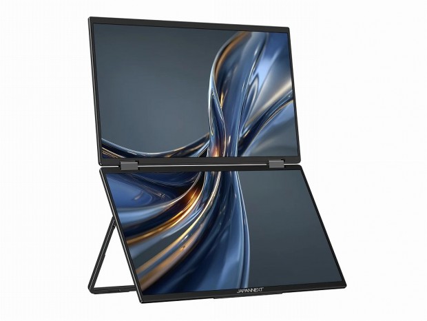 JAPANNEXT、15.6型×2の4Kデュアルモバイルモニター「JN-DMD-IPS156U」発売