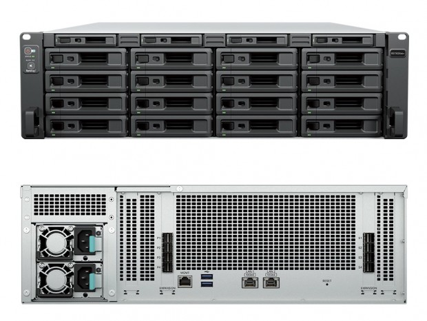最大116ベイ、2.6PB超まで拡張できるSynologyの3Uストレージ「RS11626xs+」