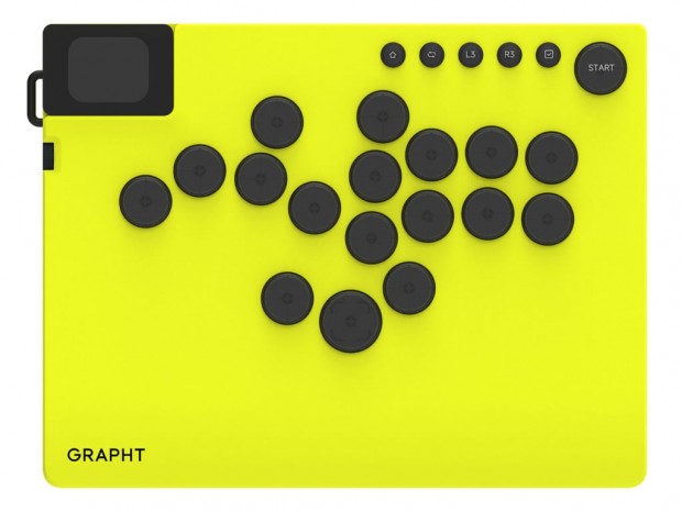 17ボタン / 8,000Hz対応の薄型レバーレスアケコン、GRAPHT「Command Trigger for PC」