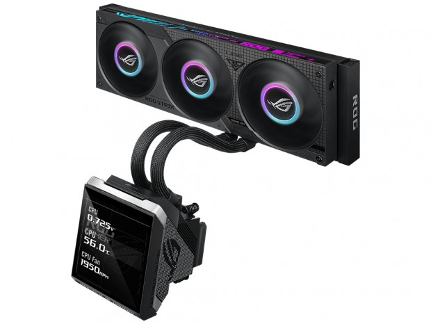 ケーブル接続不要のAIO Q-Connector対応水冷クーラー、ASUS「ROG STRIX SLC IV 360 ARGB LCD」