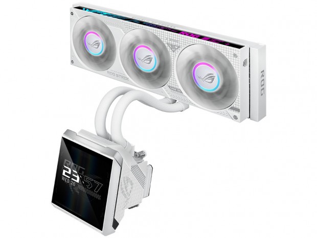 ケーブル接続不要のAIO Q-Connector対応水冷クーラー、ASUS「ROG STRIX SLC IV 360 ARGB LCD」